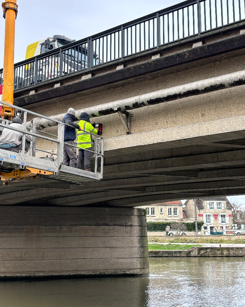 Diagnostic structurel en vue de création d'un réseau de chaleur sur le pont du Mail à Soissons (02)